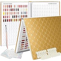 BruBru Nail Color Chart 一覧 Amazon.com: Nail Display Chart, 216 Colors Nail Gel Polish
