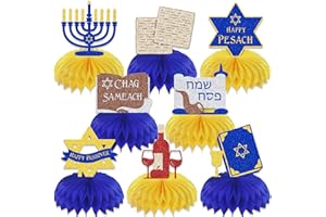8 Pcs Passover Honeycomb Centerpieces - Passover Decorations - Passover Centerpieces for Table