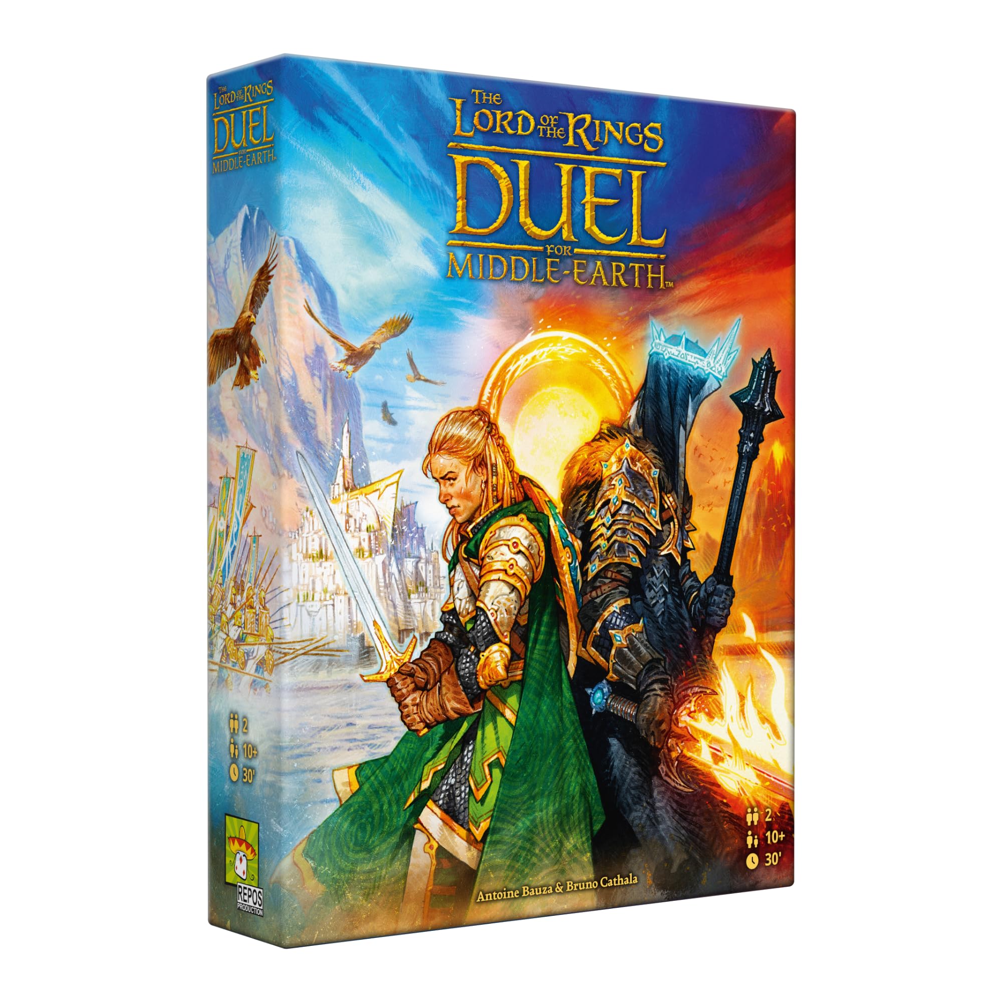 Photo 1 of The Lord of The Rings: Duel for Middle-Earth Board Game - Epic Strategy Game of Power and Conquest for Kids and Adults, Ages 10+, 2 Players, 30 Minute Playtime, Made by Repos Production