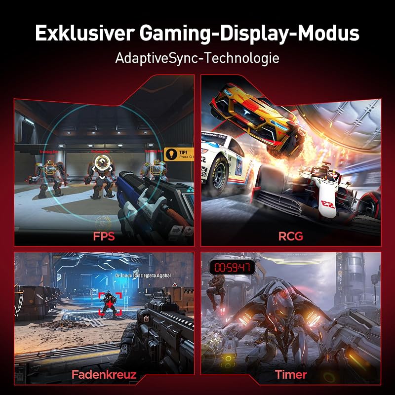 34 Zoll Curved Gaming Monitor 200Hz Bildschirm WQHD HDR 400 HDMI/DP