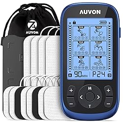 AUVON 3-in-1 TENS Unit Muscle Stimulator, EMS