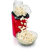 Hamilton Beach Electric Hot Air Popcorn Popper, Healthy Snack, Makes up to 18 Cups, Red (73400)