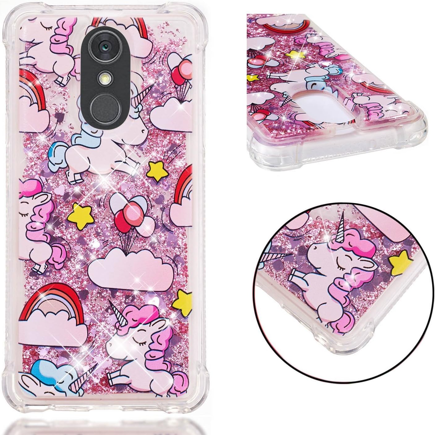 Best lg stylo 4 plus unicorn glitter case