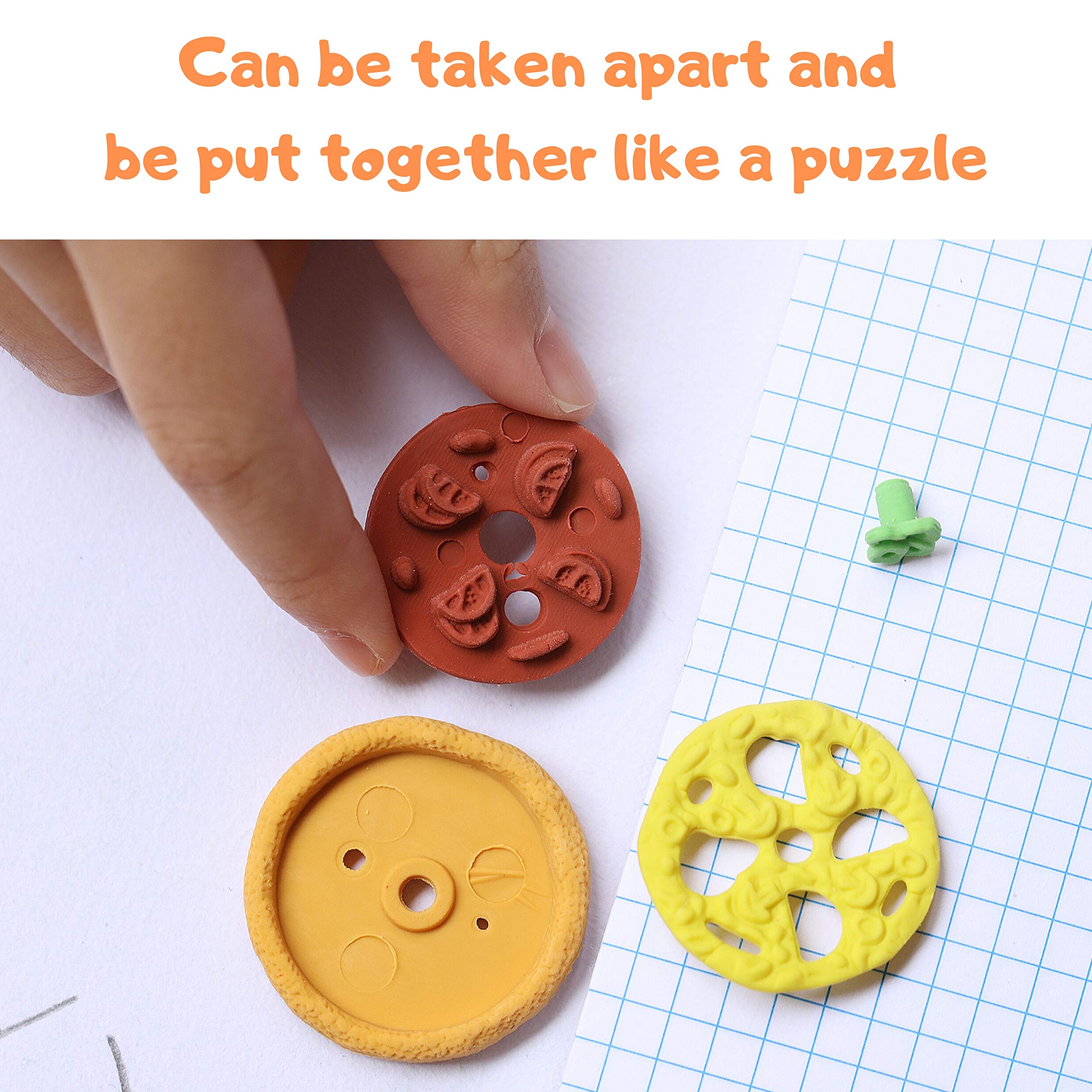Mr. Pen- Mini Food Erasers for Kids, 30 pcs, 3D Mini Erasers for Kids, Non-Toxic & Safe for Children, No Smudge