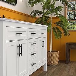 HESTIA HARDWARE 10 Pack - Black Curved Cabinet Pull