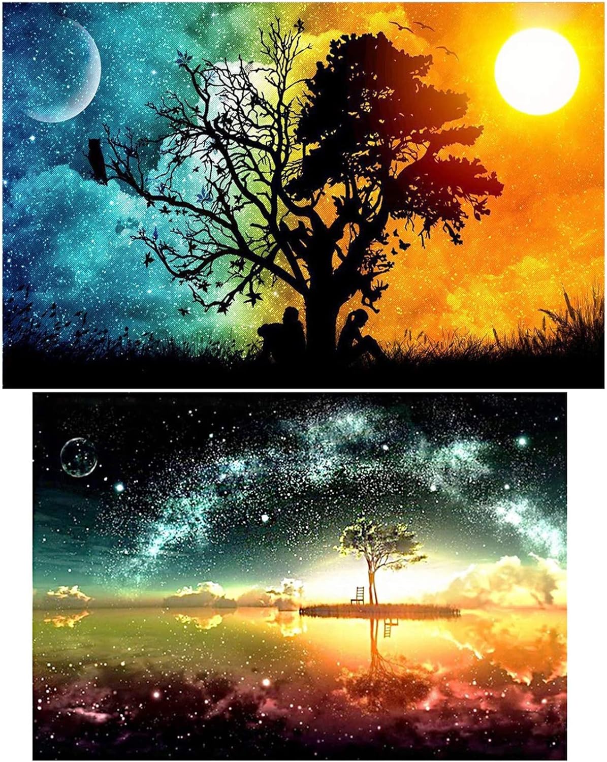 HaiMay 2 Pack DIY 5D Diamond Painting 