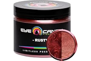 Eye Candy Premium Mica Powder Pigments | Multipurpose DIY Arts and Crafts Additive | Acrylic, Woodworking, Bath Bombs, Resin, Epoxy, Soap, Fishing Lures (Rusty)