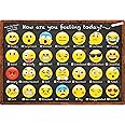 Ashley Productions ASH91032 Smart Poly™ Chart, Emotions Icon How are You Feeling, Polypropylene (PP), 13" x 19"