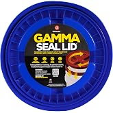 Gamma2 Gamma Seal Lid &ndash; Turn your standard utility bucket into an airtight storage container &ndash; Fits a 3.5 to 7 Gallon Bucket - Blue, Made in USA