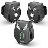 Solar Wireless Driveway Alarm, Outdoor Motion Sensor Detector Alarms Driveway Alert System 2000ft Long Range with Rechargeable Battery, Outside Weatherproof/Expandable (1 Receiver and 2 sensors)