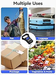 HEETA Fish Scale, 110lb/50kg Digital Portable