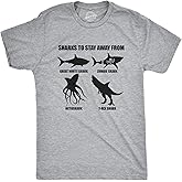 Mens Sharks to Stay Away from T Shirt Funny Ridiculous Sharks Joke Tee for Guys