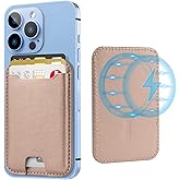 TopMade for Magsafe Wallet, Strongest Magnetic Card Holder for iPhone 17, iPhone 16/15/14/13/12 Series, Magnetic Phone Wallet with Powerful Magnets, RFID Blocking, Fit 4 Cards, Desert Titanium Gold