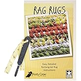 Rusty Crow Quilt Shop Alfombras de trapo con herramienta Ptrn