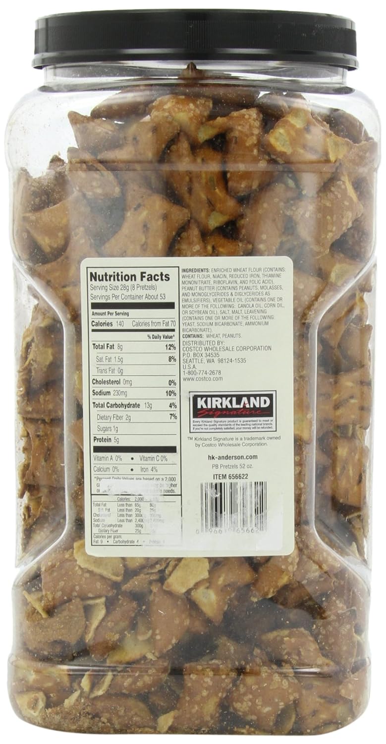 costco peanut butter pretzels calories