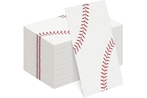 Kochorie 96 Pieces Baseball Napkins 7.8 x 4.3 Inches Paper Baseball Party Decorations Disposable Baseball Themed Party Supplies Baseball Pattern Cocktail Napkins for Baseball Party Sports Birthday