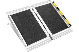 MKBVE Wheelchair ramp 2FT, Lightweight, Foldable and Portable, can be Used for Wheelchair ramps, Motorcycle ramps, Stair Step ramps, and Boarding and alighting ramps