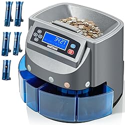 Coin Counter Machine, Electric Coin Sorter Sort 270