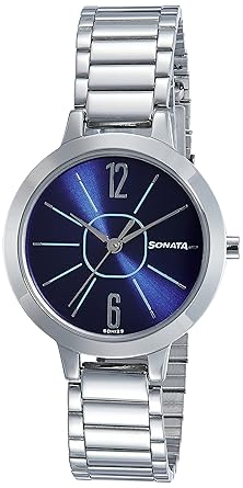 Steel Daisies Analog Blue Dial Women's Watch-8141SM03