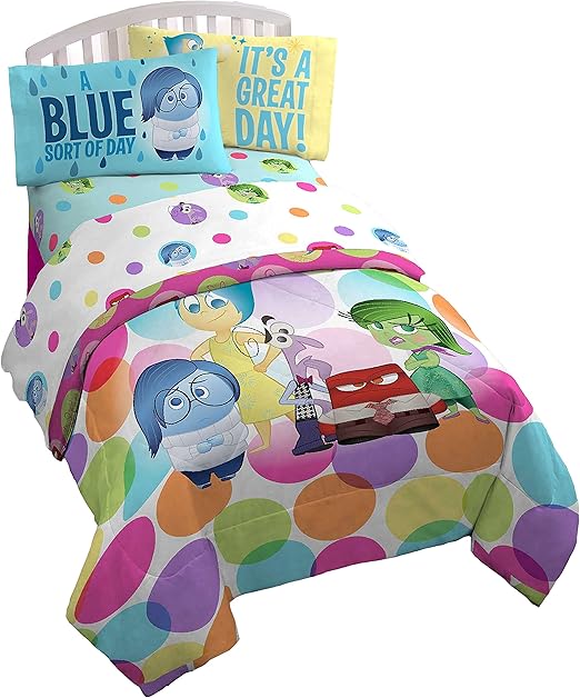 Amazon Com Jay Franco Inside 4 Piece Dots Full Sheet Set Home Kitchen