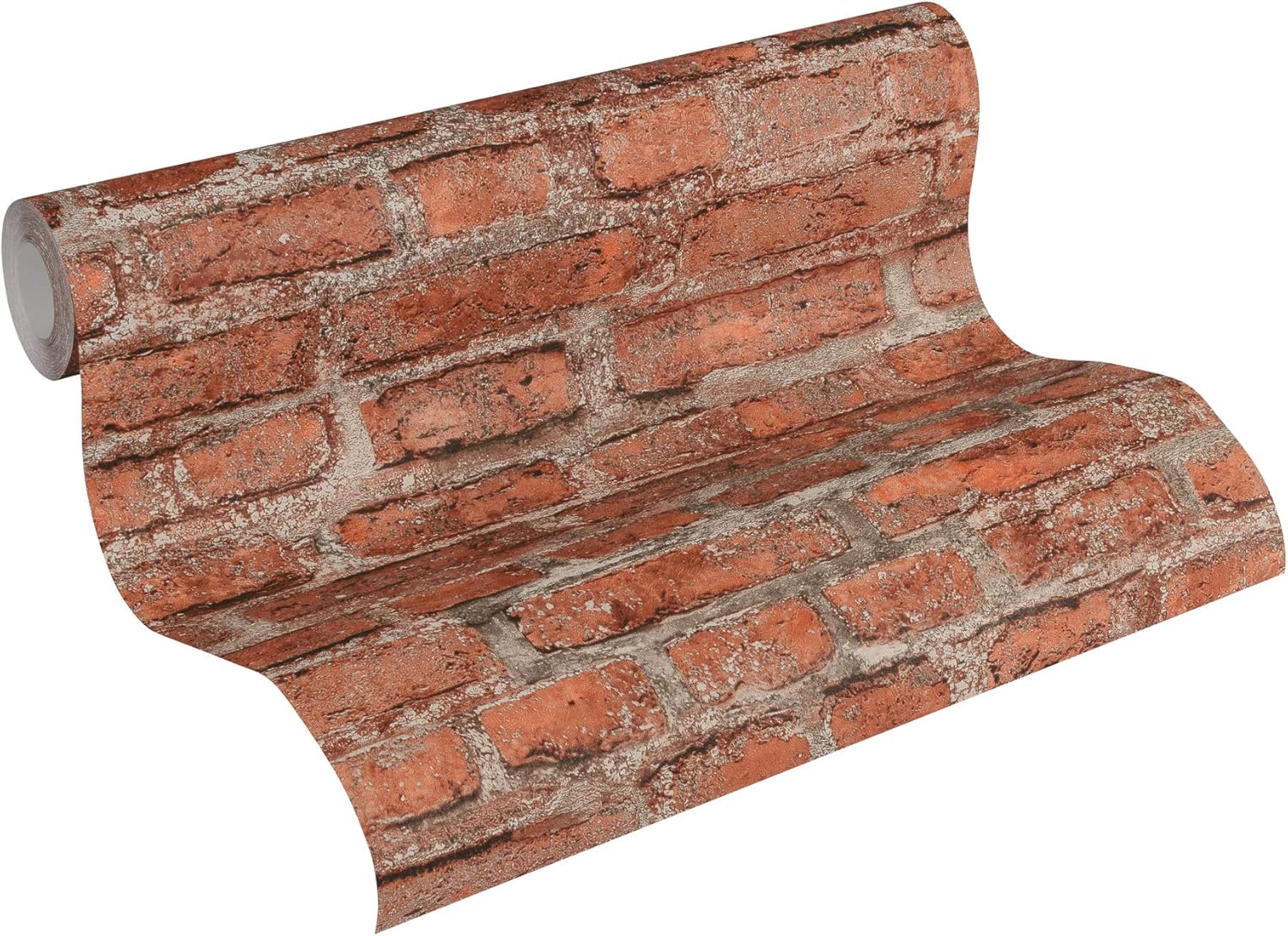 Livingwalls Vliestapete Neue Bude 2.0 Tapete in Vintage Backstein Optik Industrial Loft Style 10,05 m x 0,53 m bunt grau rot Made in Germany 361392 36139-2