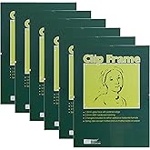 Ambiance Gallery Clip Frame, Frameless Low-Profile, 8x10, 6-Pack | Modern Minimalist Invisible Design for Artwork, Poster &amp; Picture Display, Glass &amp; Backing Included, Built-In Wall Hangers