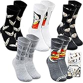 Nickelodeon Avatar the Last Airbender Socks for Teens - Bundle with 5 Pairs of Avatar Crew Socks for Men Shoe Size 10-13 Plus Stickers | Avatar the Last Airbender Gift Set for Men, Boys