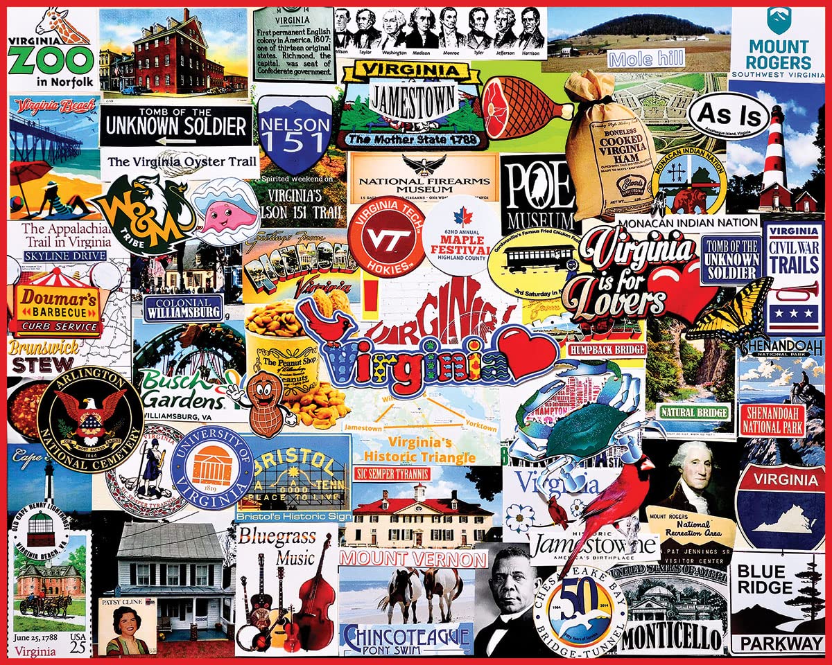 White Mountain - I Love Virginia Puzzle, 1000 Piece Jigsaw Puzzle