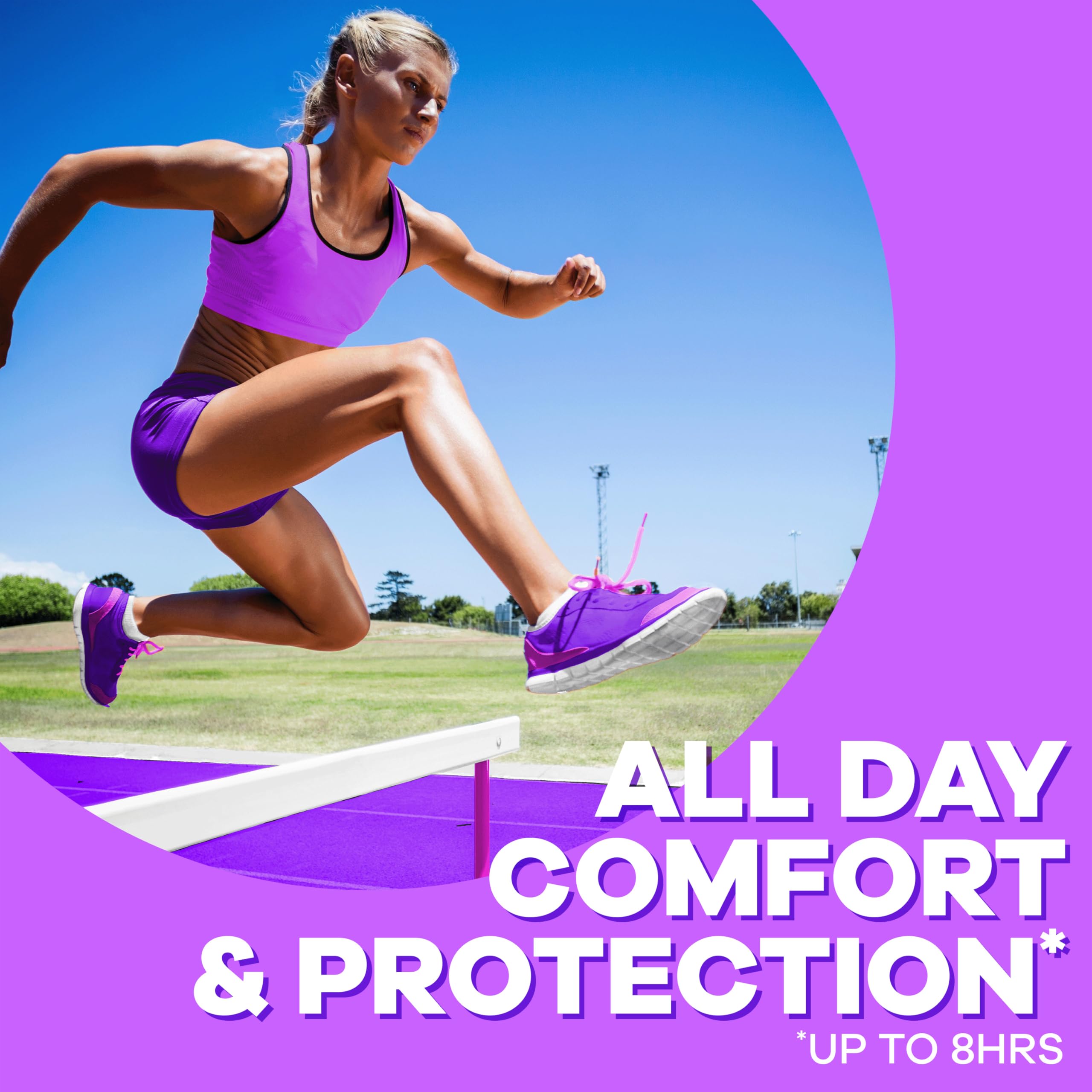 Tampax Radiant Tampons for Women Multipack, with LeakGuard Braid, Regular/Super Absorbency, Unscented, 84 Count (3 Packs of 28)