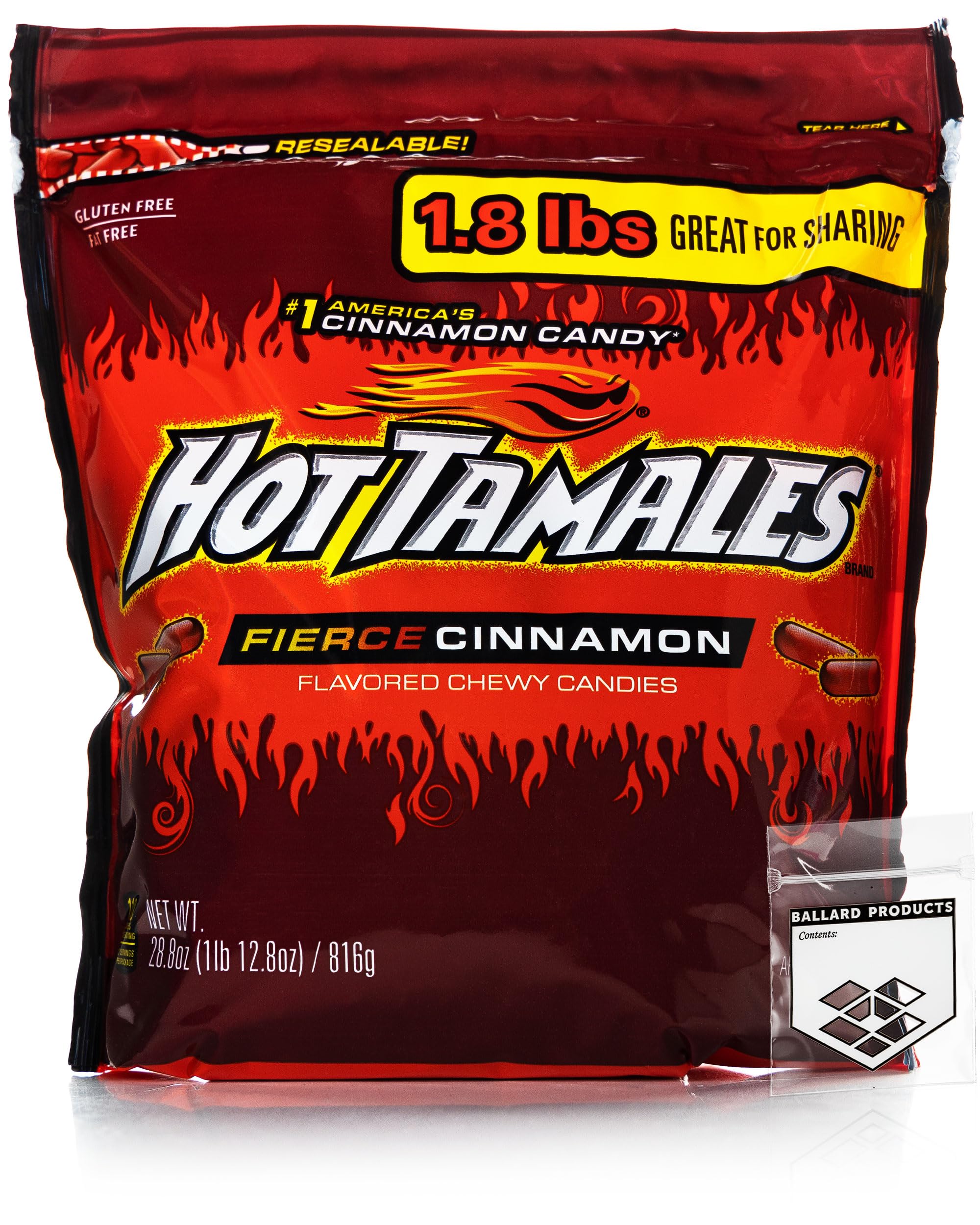 Mua Hot Tamales Cinnamon Chewy Candy Pack of 1 Big Bag - 1.8lb Each ...
