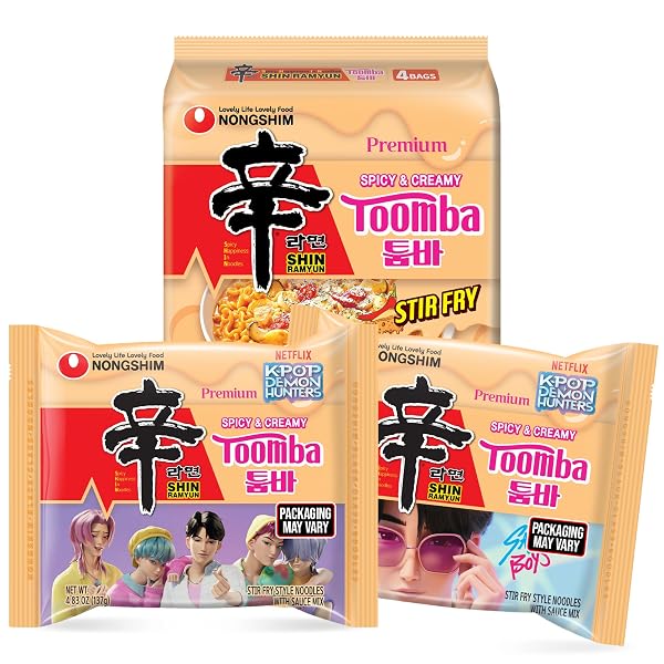 NONGSHIM SHIN RAMYUN TOOMBA NOODLES, CREAMY KOREAN MAC...