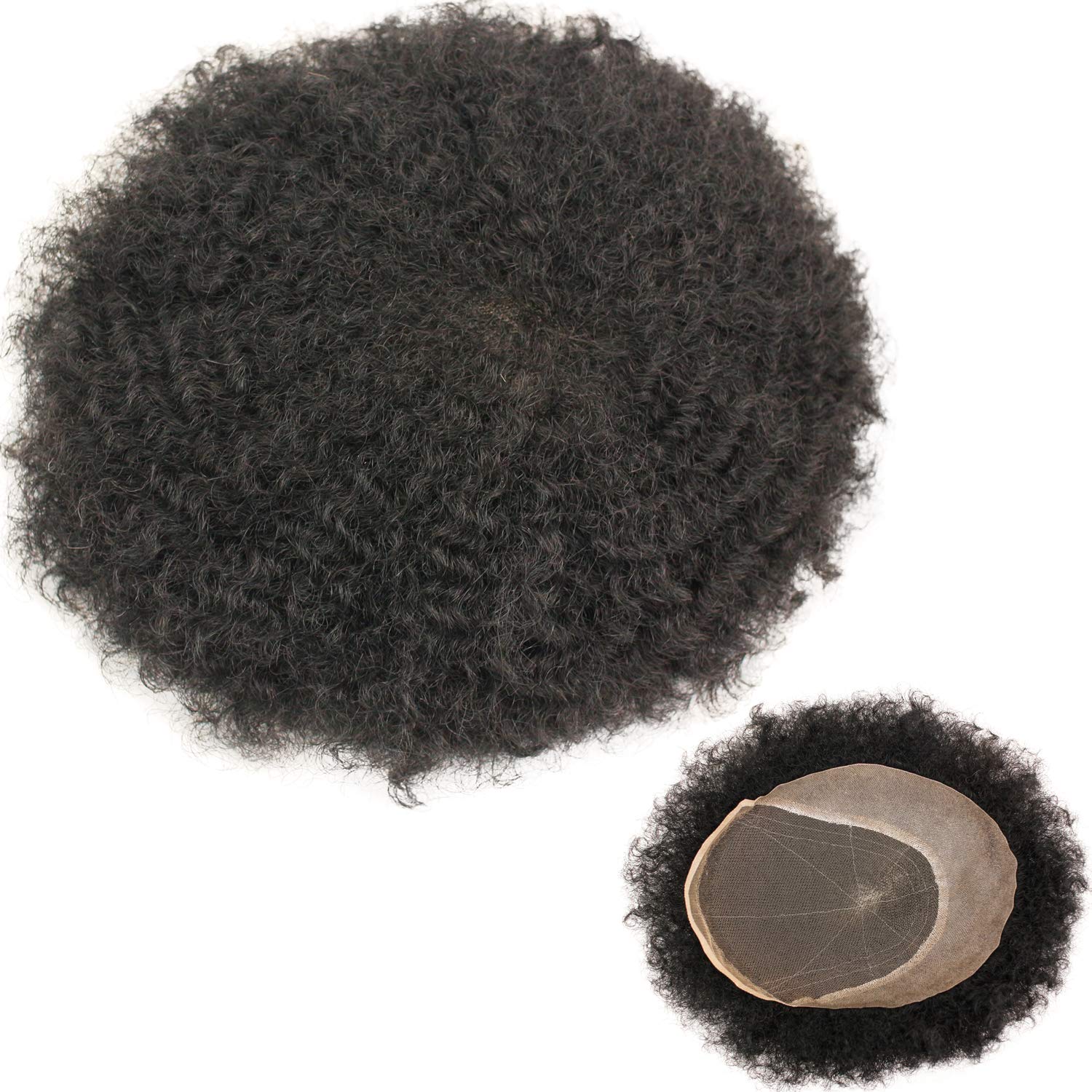 Amazon Com Rossy Nancy Afro Men S Toupee Wig 360 Wave Hairpiece