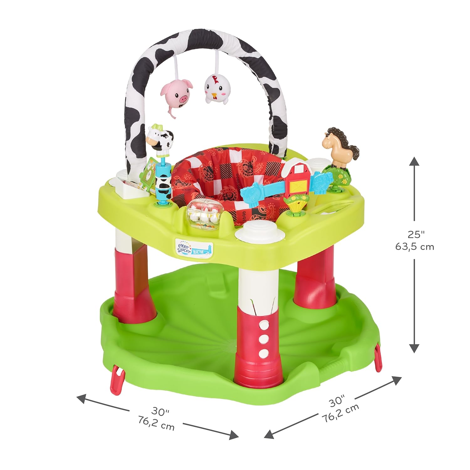 exersaucer with wheels