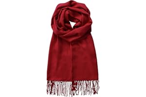 Made By Johnny Unisex Large Lightweight Soft Silky Real Cashmere Shawl Wrap Scarf