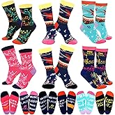 Shyyween 6 Pair Unisex Music Teacher Gifts Unisex Novelty Socks Violin Piano Lover Gift for Graduation Teacher Day