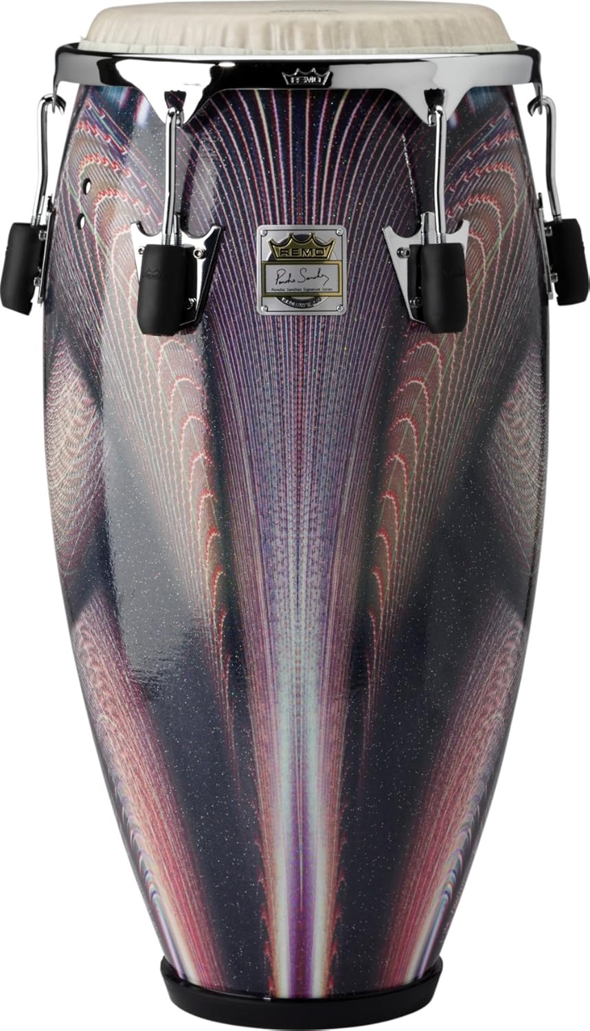 REMO Legendary Series Conga, 12.50" x 28", Chrome RRC Hoop, SKYNDEEP