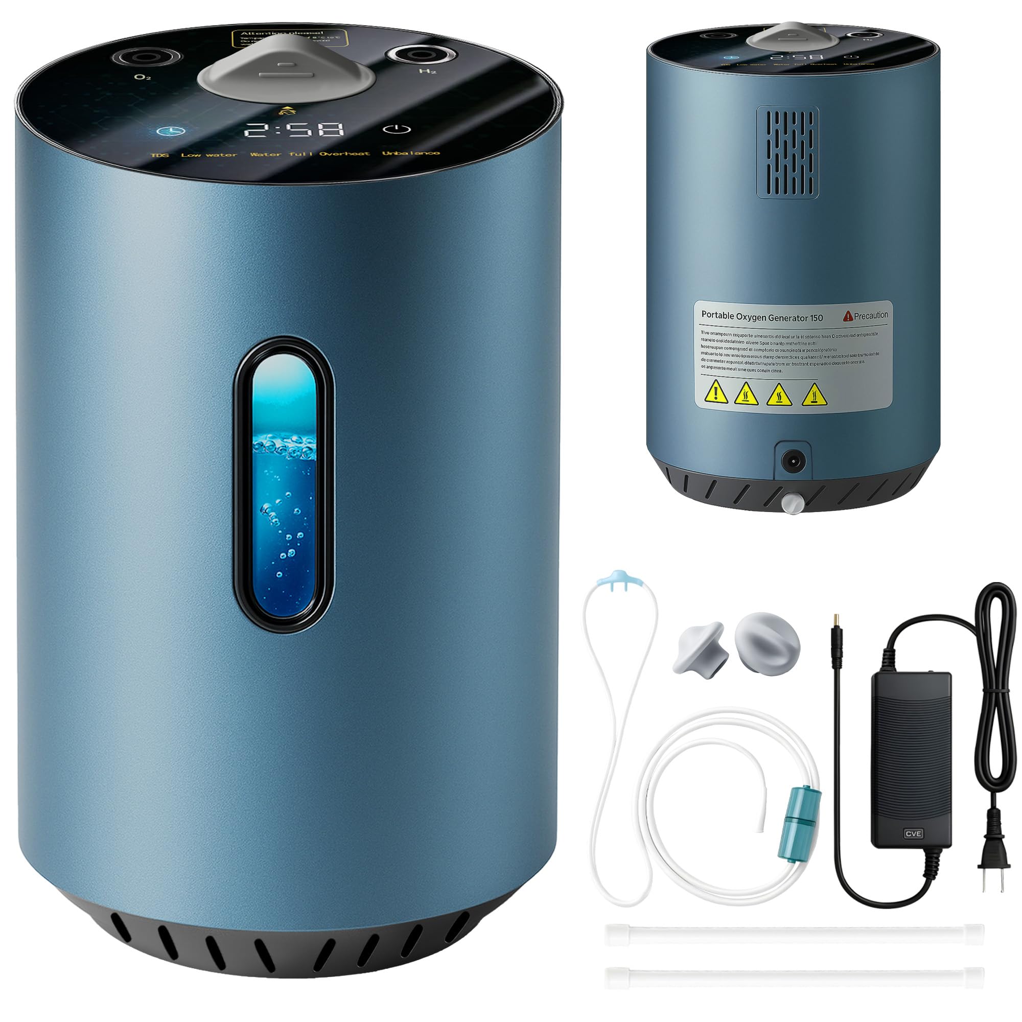 Photo 1 of Hydrogen Inhalation Machine 225mL/min 2 in 1Portable, HO-Separation Dual-Output Inhaler, Hydrogen Water Generator 1600ppb?Molecular Hydrogen H2 Inhaler SPE Water Ionizer for Home