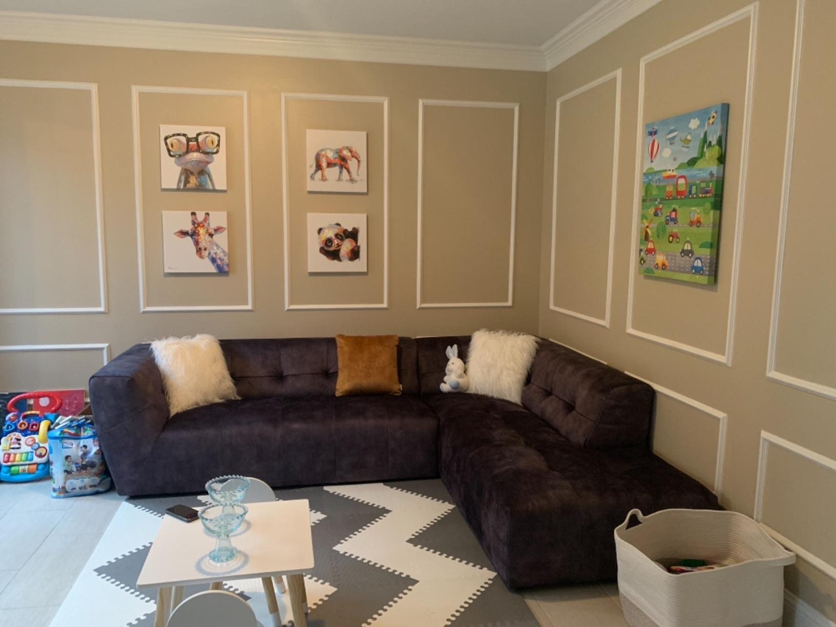 92/mo Finance Acanva Luxury Tufted Low Back Set MidCentury Velvet