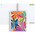 Erin Condren 7" X 9" Productivity Platinum Spiral Notebook - Ettavee Colorful Petals, 160 Pages For Note Taking & Writing Notebook, 80 Lb, Thick Paper, Stickers Included