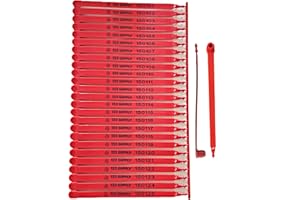 133 SUPPLY - 100 Red Plastic Truck Seals Red Trailer Seals - Freight Seals Load Seals Shipping Seals Security Seals Truck Seal Plastic Trailer Seal Shipping Container Seals Tamper Seals Security Tags