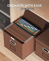 Oterri 2 Pack File Organizer Box,File Box,Small