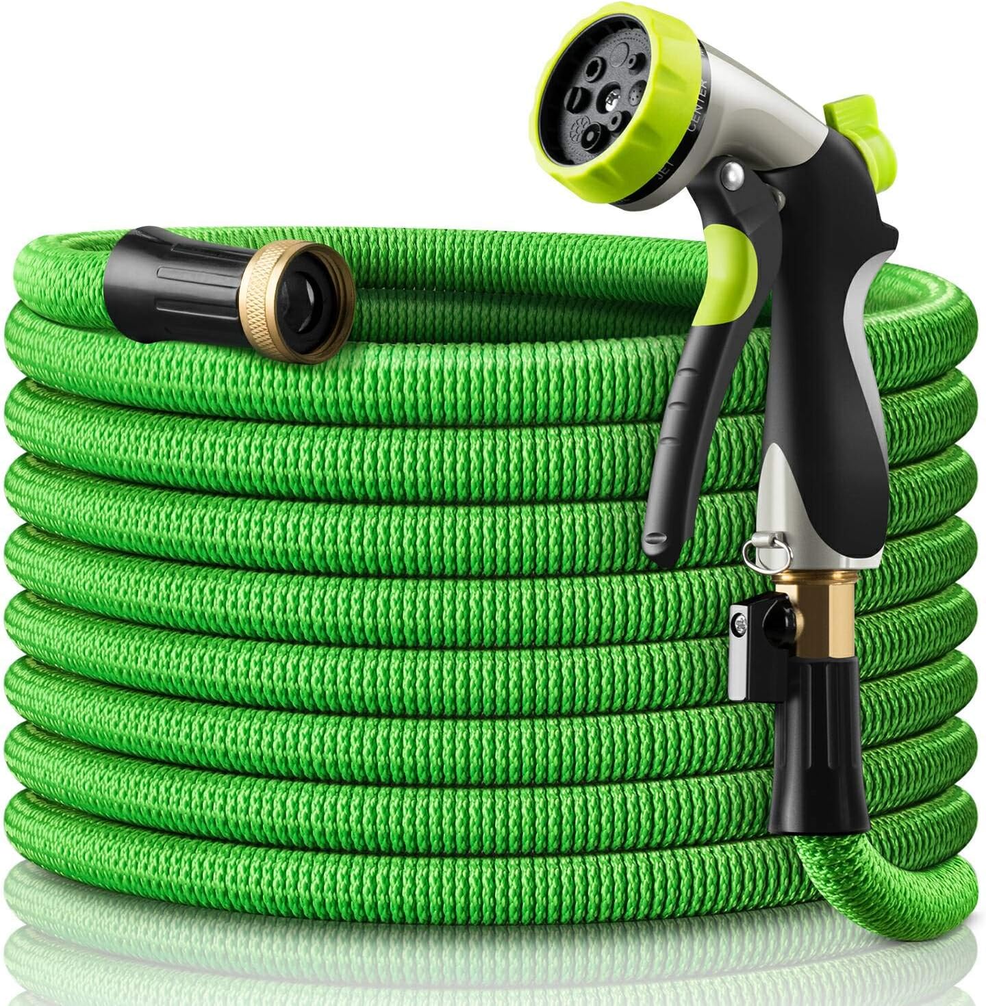 GardenJoy Expandable Garden Hose, 50ft Water Hose with Leakproof 3/4 Solid Brass