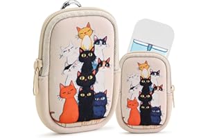 YagCu Cat Hand Sanitizer Spray Case, Compatible with Touchland Hand Sanitizer Mist Spray, Portable Holder, Mini Pouch, Zippered Pouch Case, Fashion Accessory with Snap Hook 1FL OZ