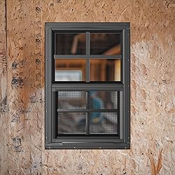 WRISIN 2 Pack Shed Windows 12" W x 18" H Flush