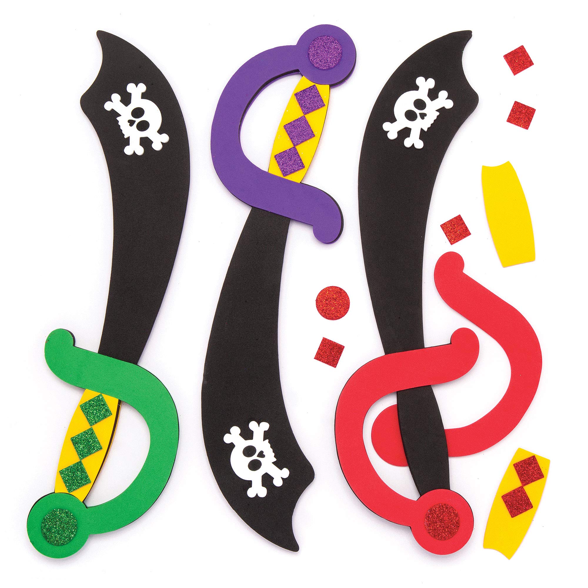 Baker Ross AW617 Pirate Sword Kits (Pack of 4)