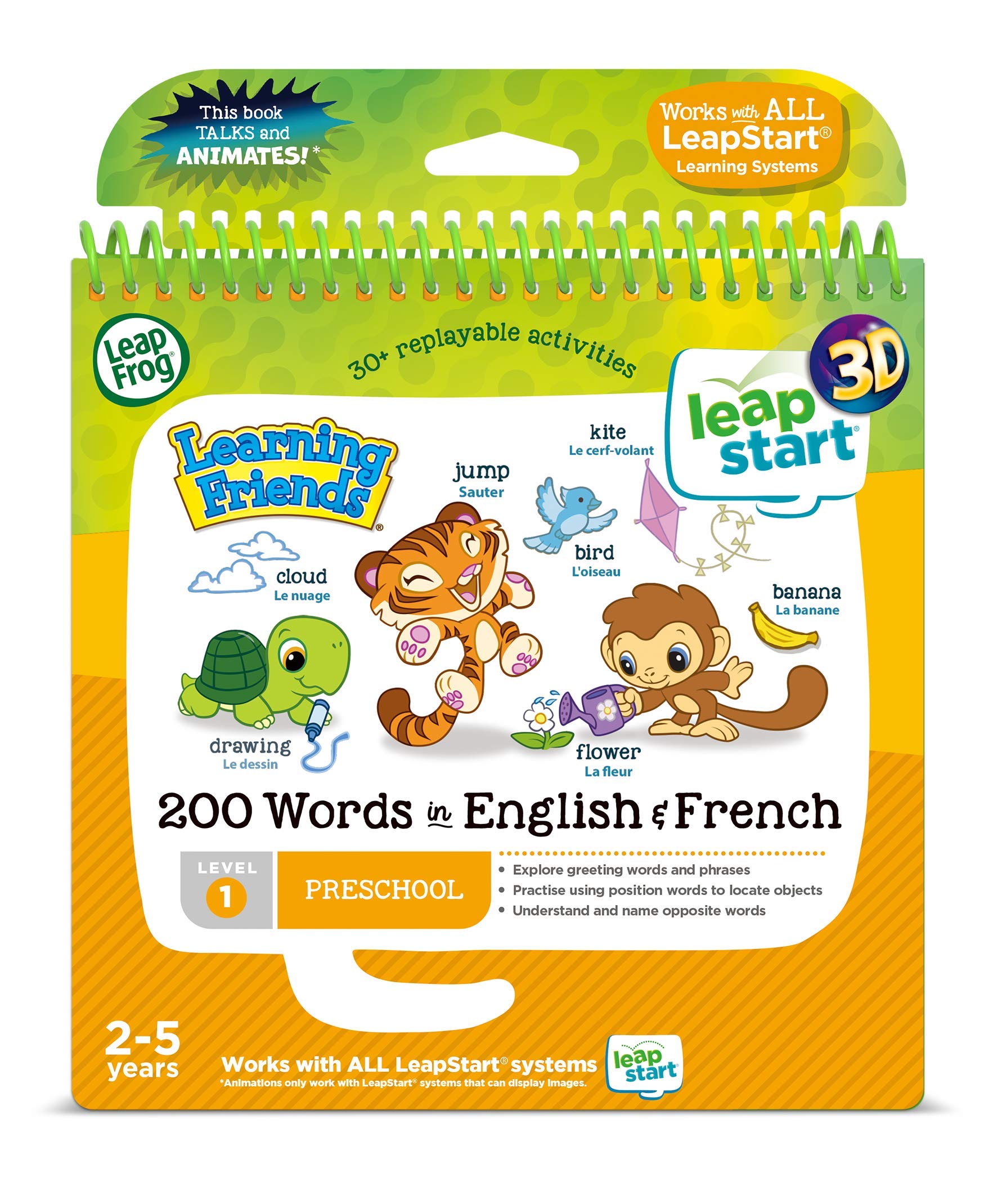 LeapFrog LeapStart Learning Friends 100 Words in English & French
