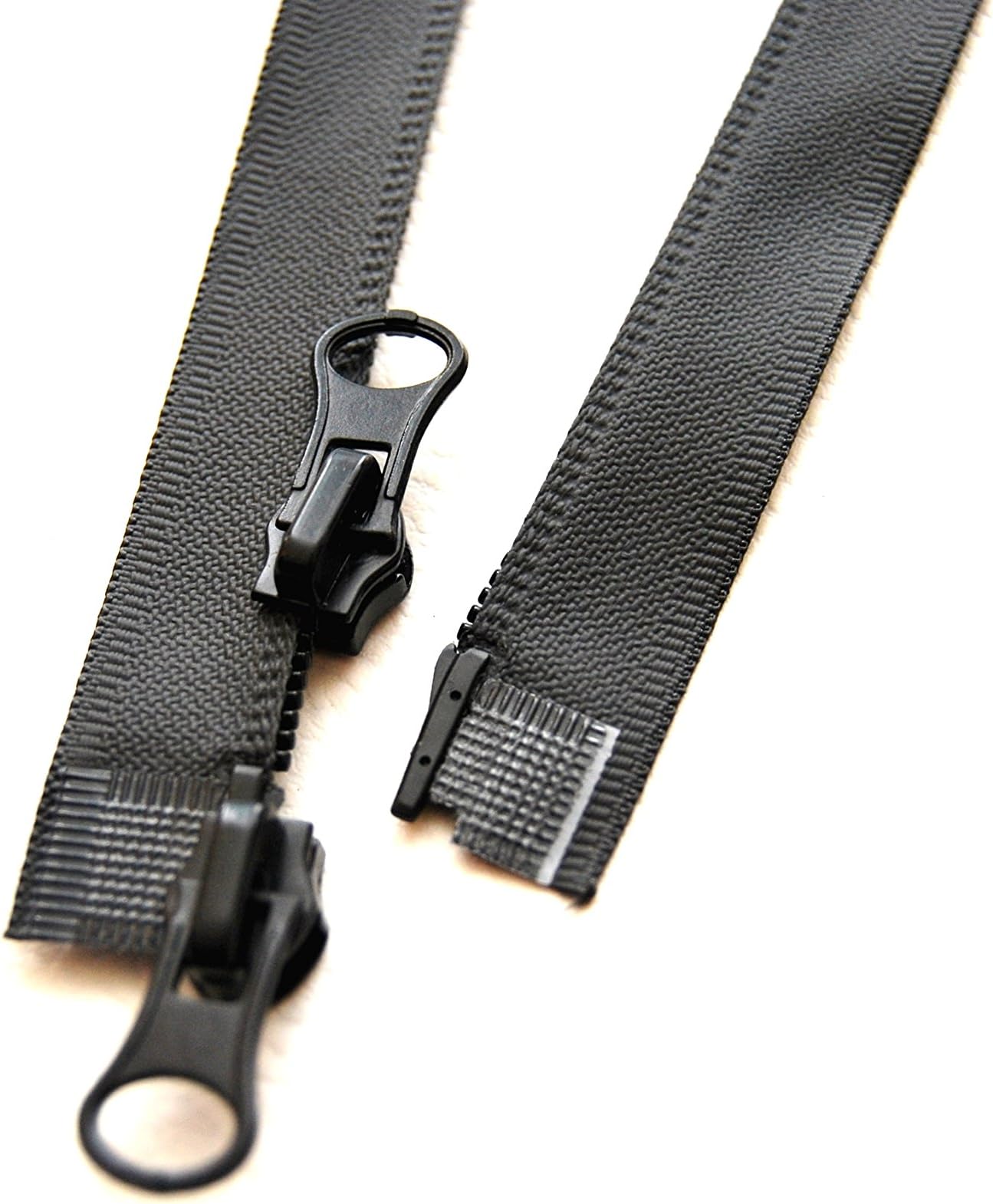 2 Way Outdoor Zip Waterproof 50 55 60 65 70 75 80 cm Matt black TPU Coated, matt black, 55 cm