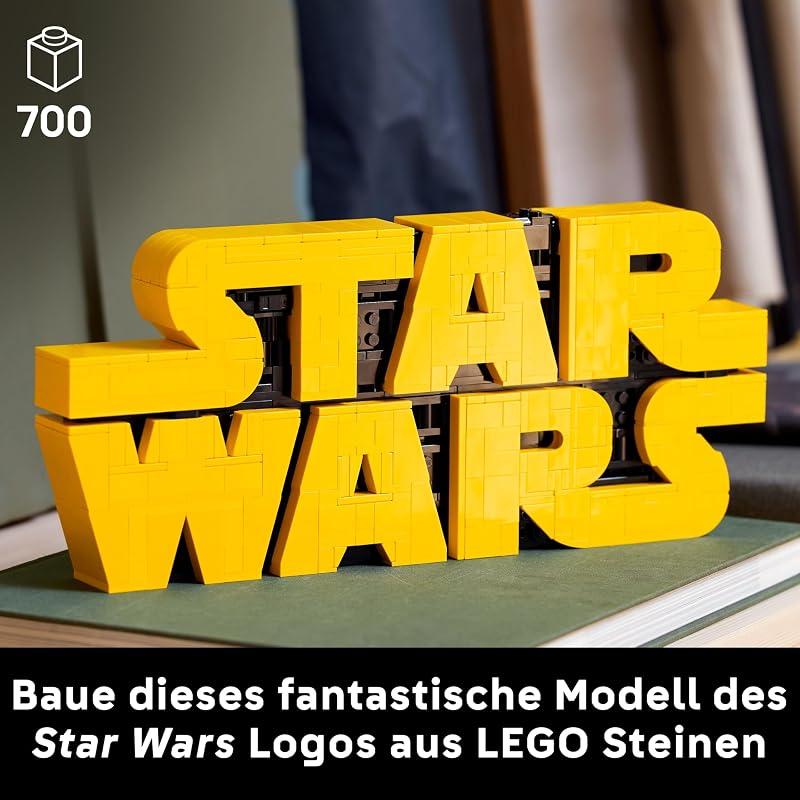 Star Wars 75407 Star Wars Logo Steinen - Bauset für Erwachsene zum Sammeln - Popkultur-Modell - Ausstellungsstück für das Büro - Geschenkidee für Erwachsene und Jugendliche Fans — Foto 2 von 8