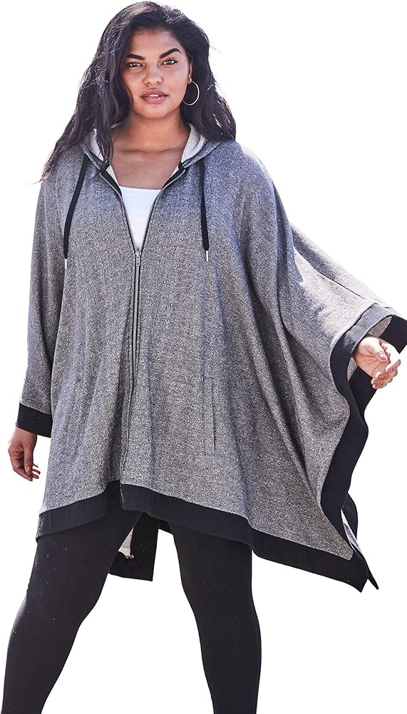 poncho hoodie women's