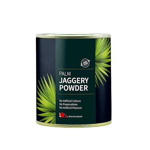 looms & weaves - 100 % Pure, Natural and Unrefined Palm Jaggery Powder (Karuppatti) from Kerala - 250gm